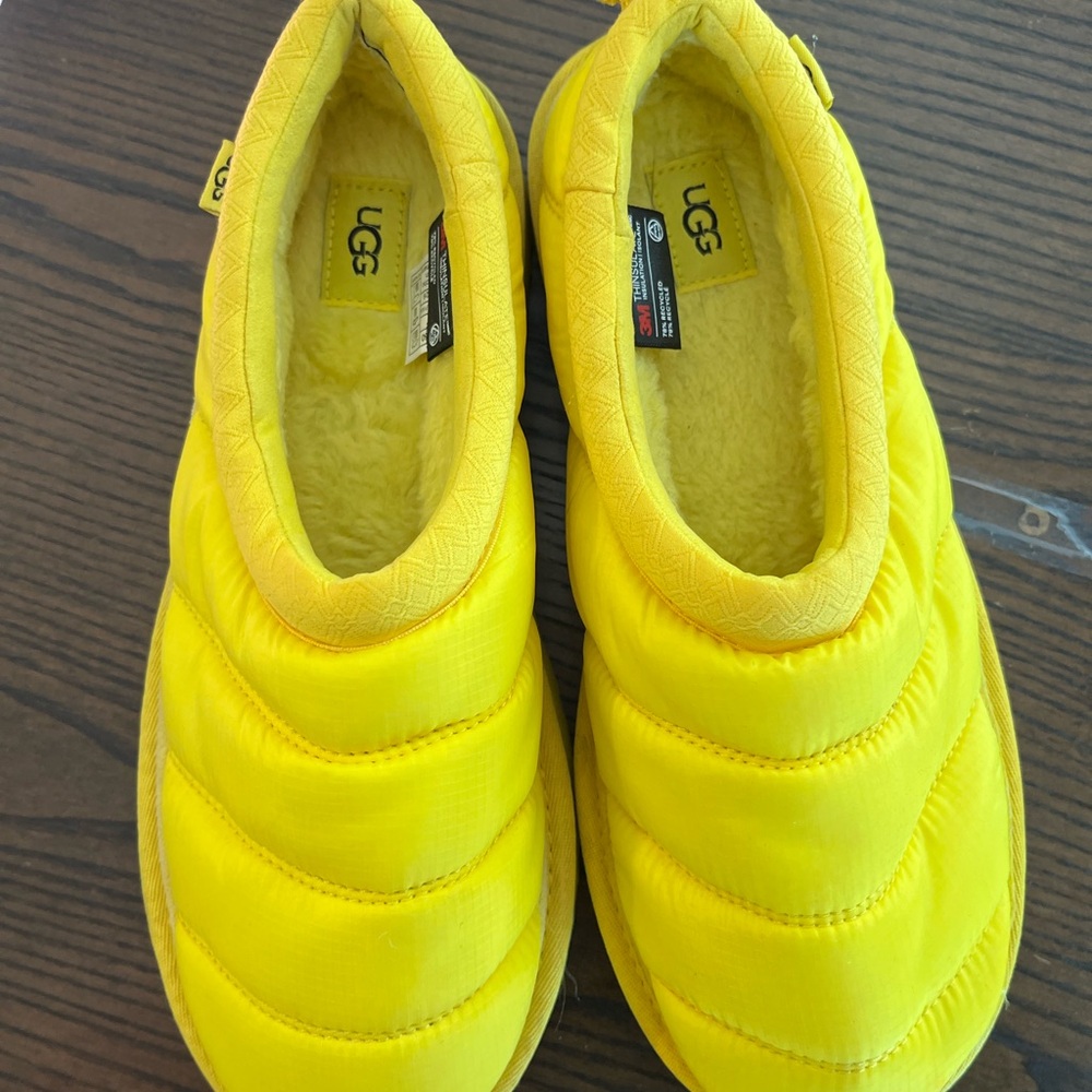 UGG Yellow Quilted Slip-Ons - Picture 4 of 6